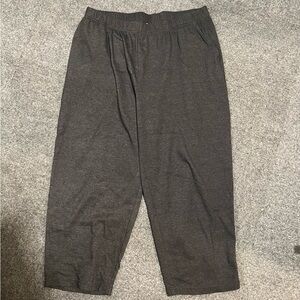 Woman Within Gray Sweatpants Elastic Waist